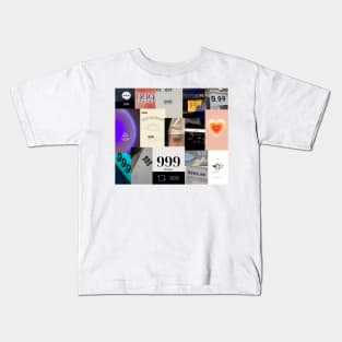 999 angel number aesthetic collage Kids T-Shirt